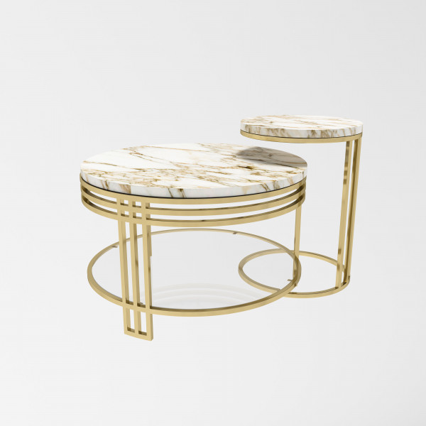 طاولة رخام بطبقتين